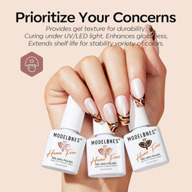 modelones application under lamp curing for fast durable gel finish benefit