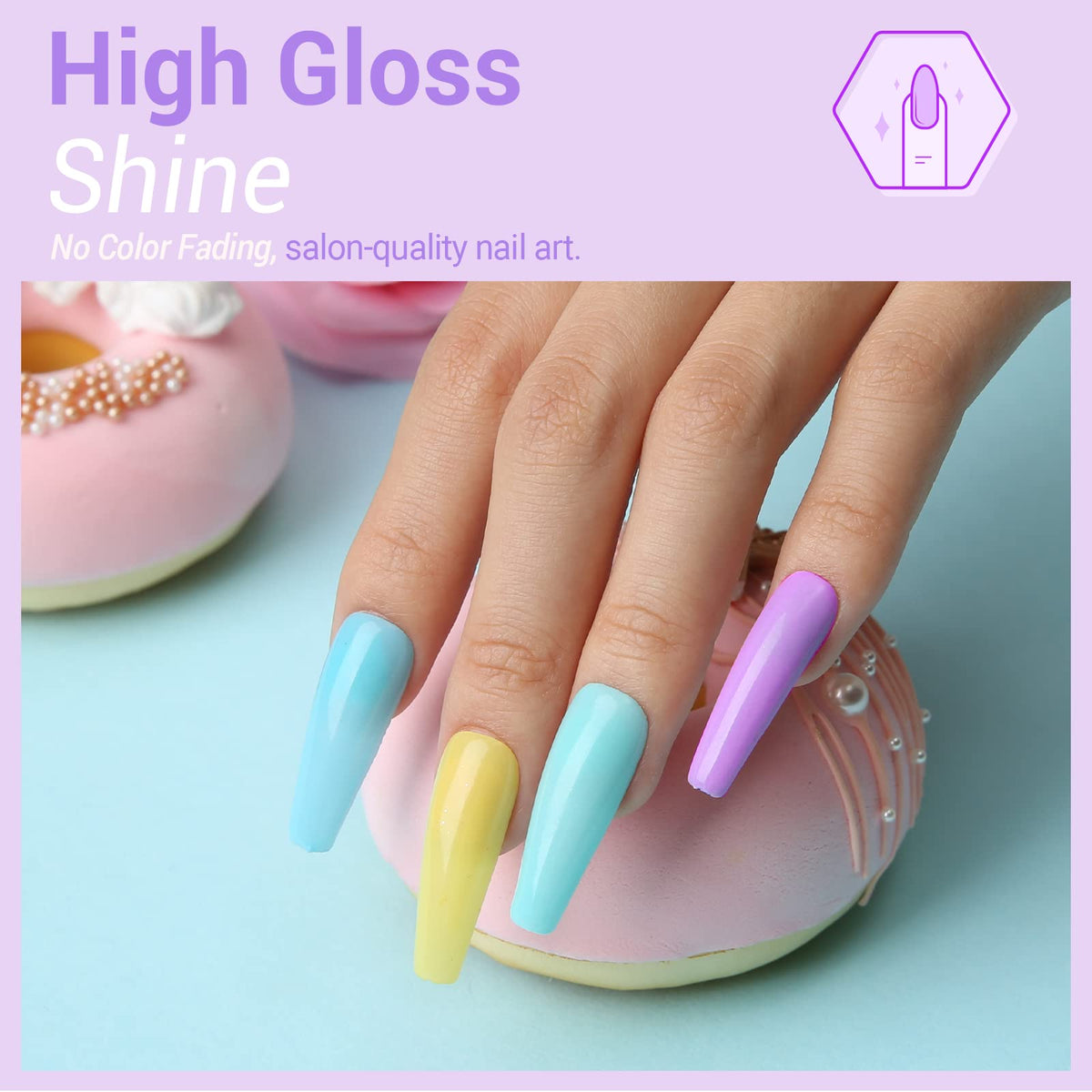 modelones polish being cured under an LED lamp for fast professional finish