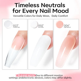 Modelones base and top coat bottles for long-lasting glossy finish
