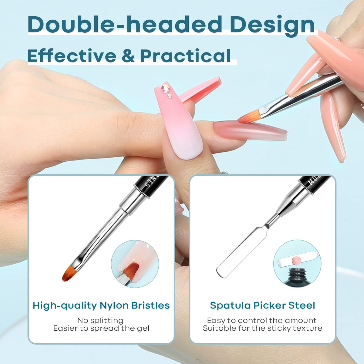 modelones removing sticky inhibition layer before finishing nails benefit: cleaner finish