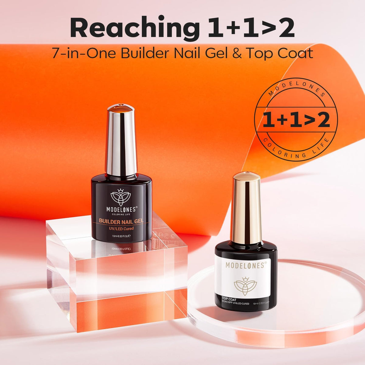 modelones before and after nails showing added thickness and natural-looking strength