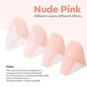 modelones before and after nails showing concealed ridges and improved look