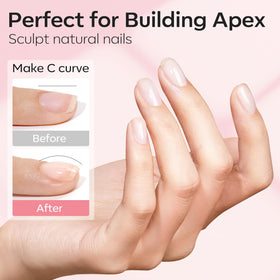 modelones brush spreading gel on nail for easy, controlled application