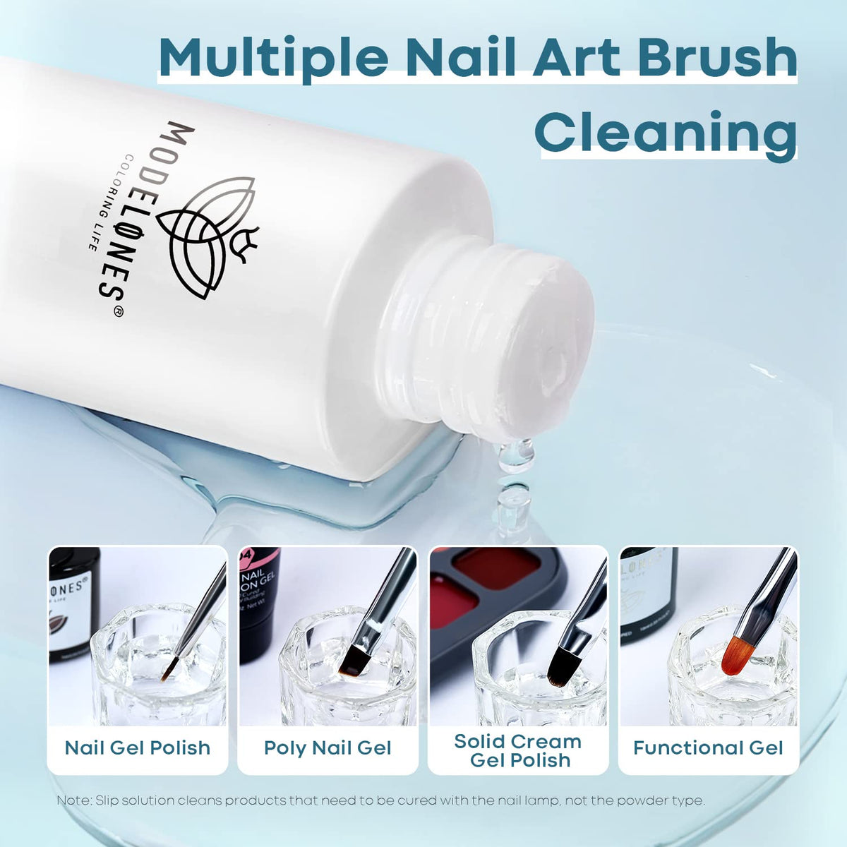 modelones brush bristles close-up showing smooth fibers benefit: gentle cleaning