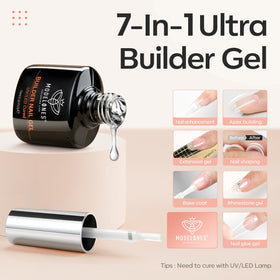 modelones close-up of built-in brush showing smooth rubber gel application benefit