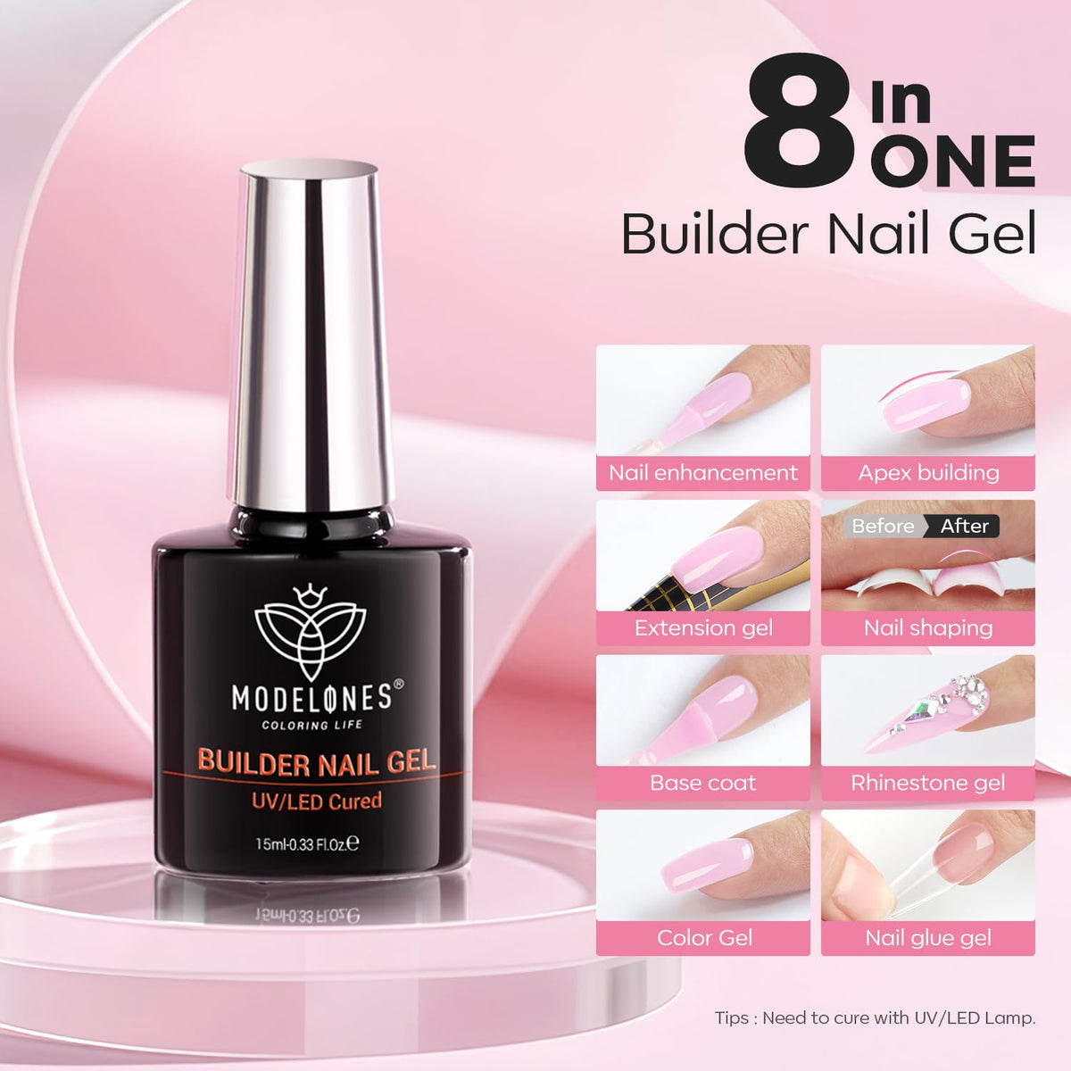 modelones built-in brush detail for easy application and precision