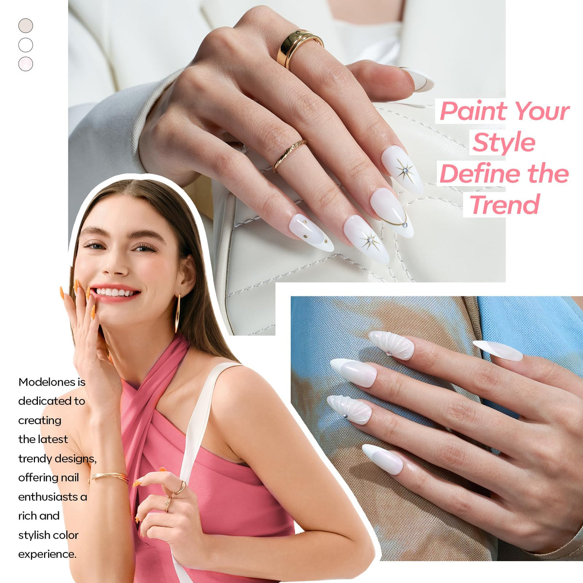 modelones brush stroke application illustrating smooth coverage and easy glide