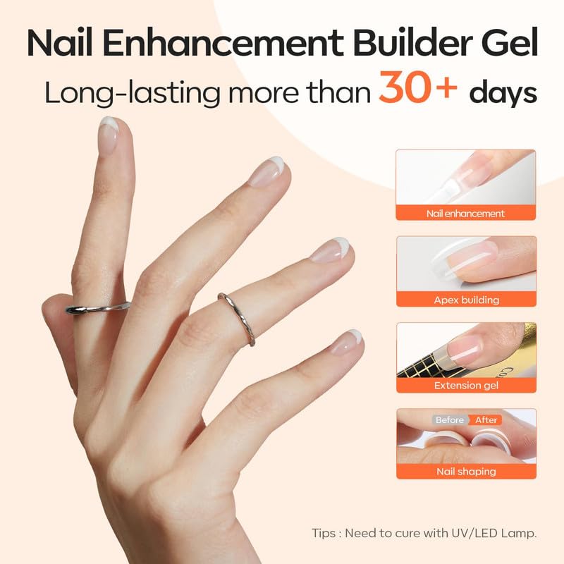 modelones builder gel texture close-up illustrating smooth application