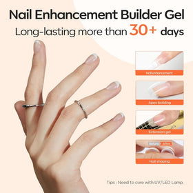 modelones builder gel texture close-up illustrating smooth application