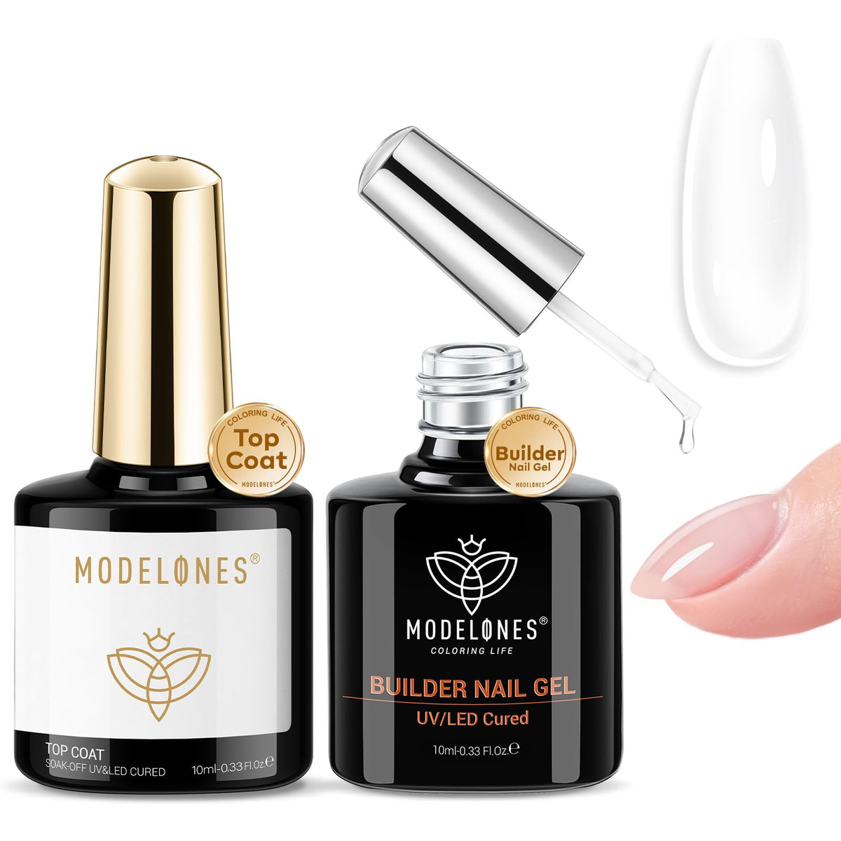 modelones front packaging showing kit and dual 10ml bottles for easy identification and benefits