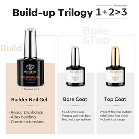 modelones clear builder gel close-up showing viscous texture for sculpting