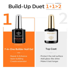 modelones clear builder gel texture close-up showing smooth, self-leveling consistency for shaping