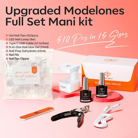 modelones nail tips clipper and file close-up enabling custom length and shaping