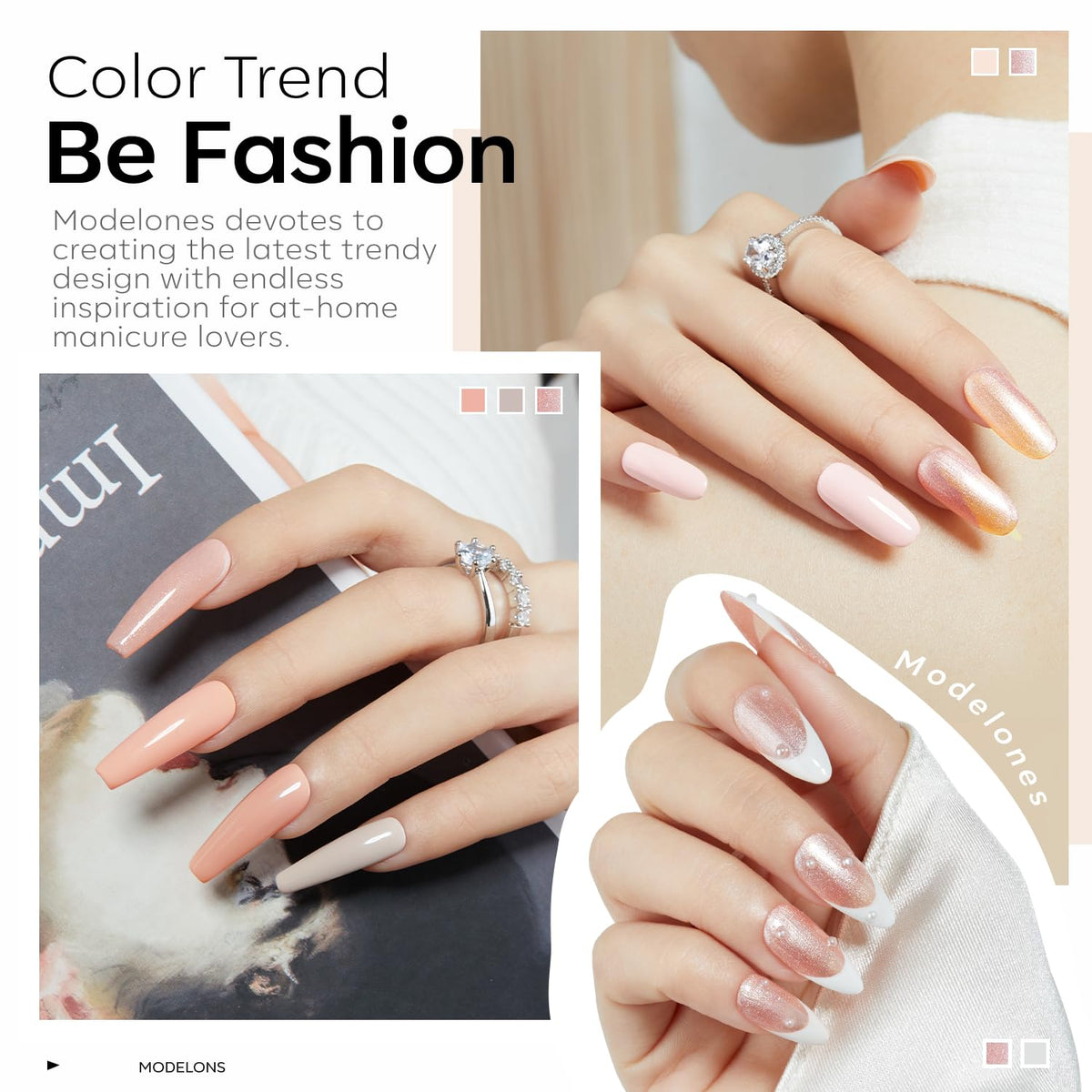 modelones close-up brush stroke demonstrating smooth even application