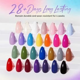 modelones color swatches fan displaying 28 shades for inspiration