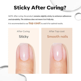 modelones cured nails glossy finish displaying long-lasting shine