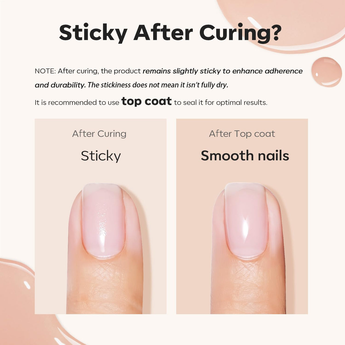 modelones cured nails with glossy topcoat showing durable shine