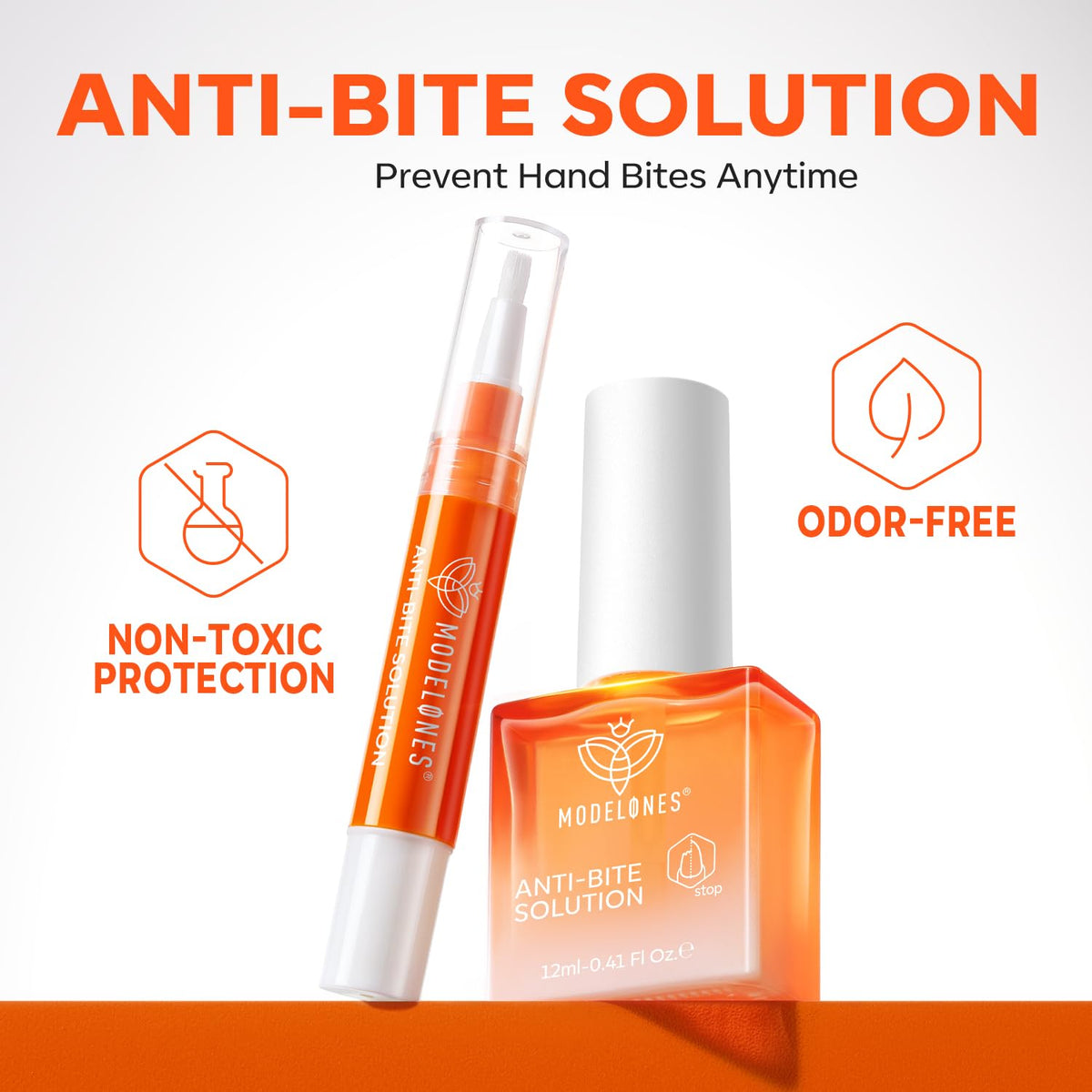 modelones dried nonsticky finish on nails demonstrating invisible protection