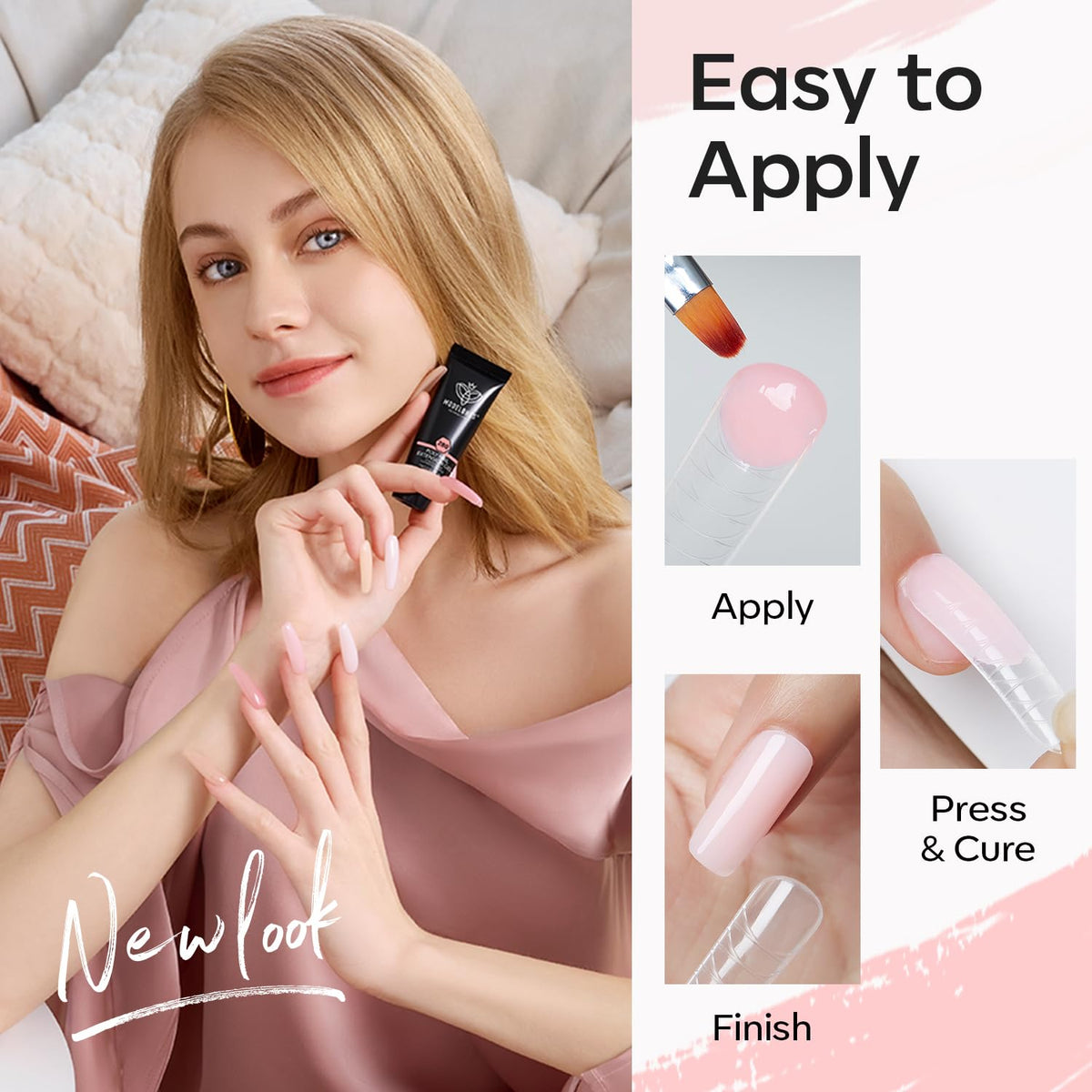 modelones dual nail forms and clips organized for easy salon-quality fits