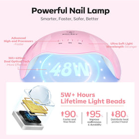 modelones dual forms and sizes layout for consistent nail shaping