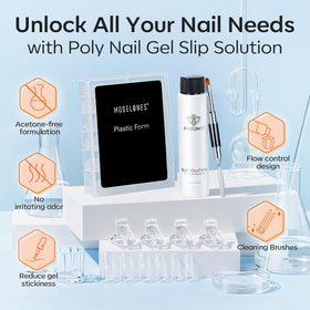 modelones dual nail forms spread displaying 12 sizes for perfect fits