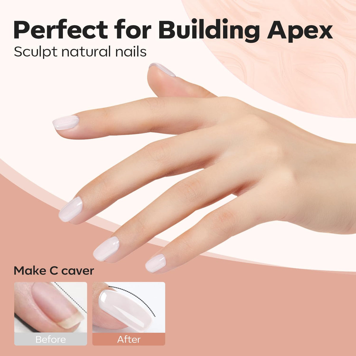 modelones attaching extension tip with gel for secure adhesion benefit