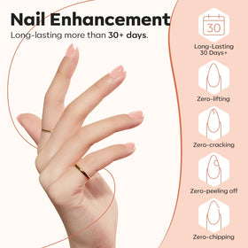 modelones finished nails with glossy top coat for long-lasting shine