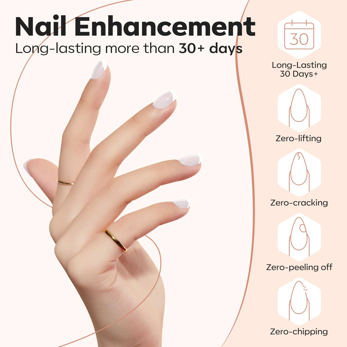 modelones finished manicure lifestyle image showcasing long-lasting shine