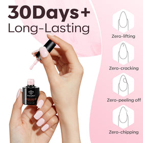 modelones finished manicure lifestyle shot highlighting natural-looking strength