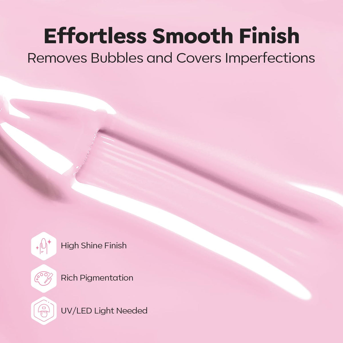 modelones finished manicure lifestyle shot showing pastel glossy nails