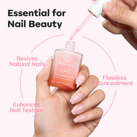 modelones flatlay with gift wrap suggesting presentable nail-care gift and thoughtful option