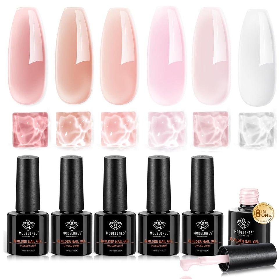 modelones front packaging showing complete builder gel kit and convenience