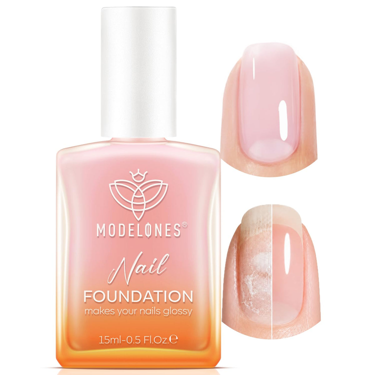 modelones front packaging showing jelly pink purple polish benefit of natural concealment