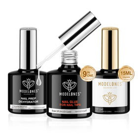 modelones front packaging showing the three-piece kit and clear product benefits