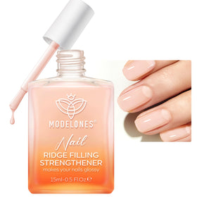 modelones front packaging showing nude 15ml bottle and glossy finish benefit
