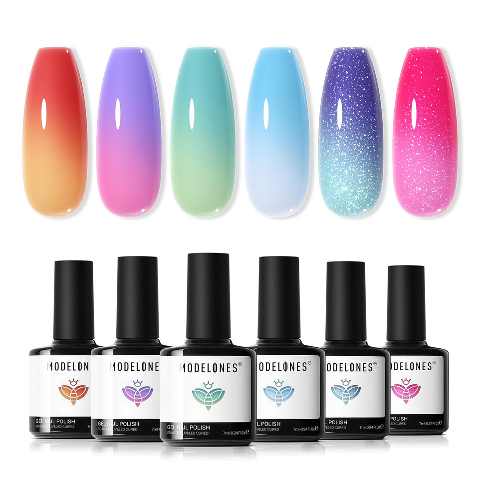 modelones front packaging showing six bottles and gift box, showcases complete kit benefit