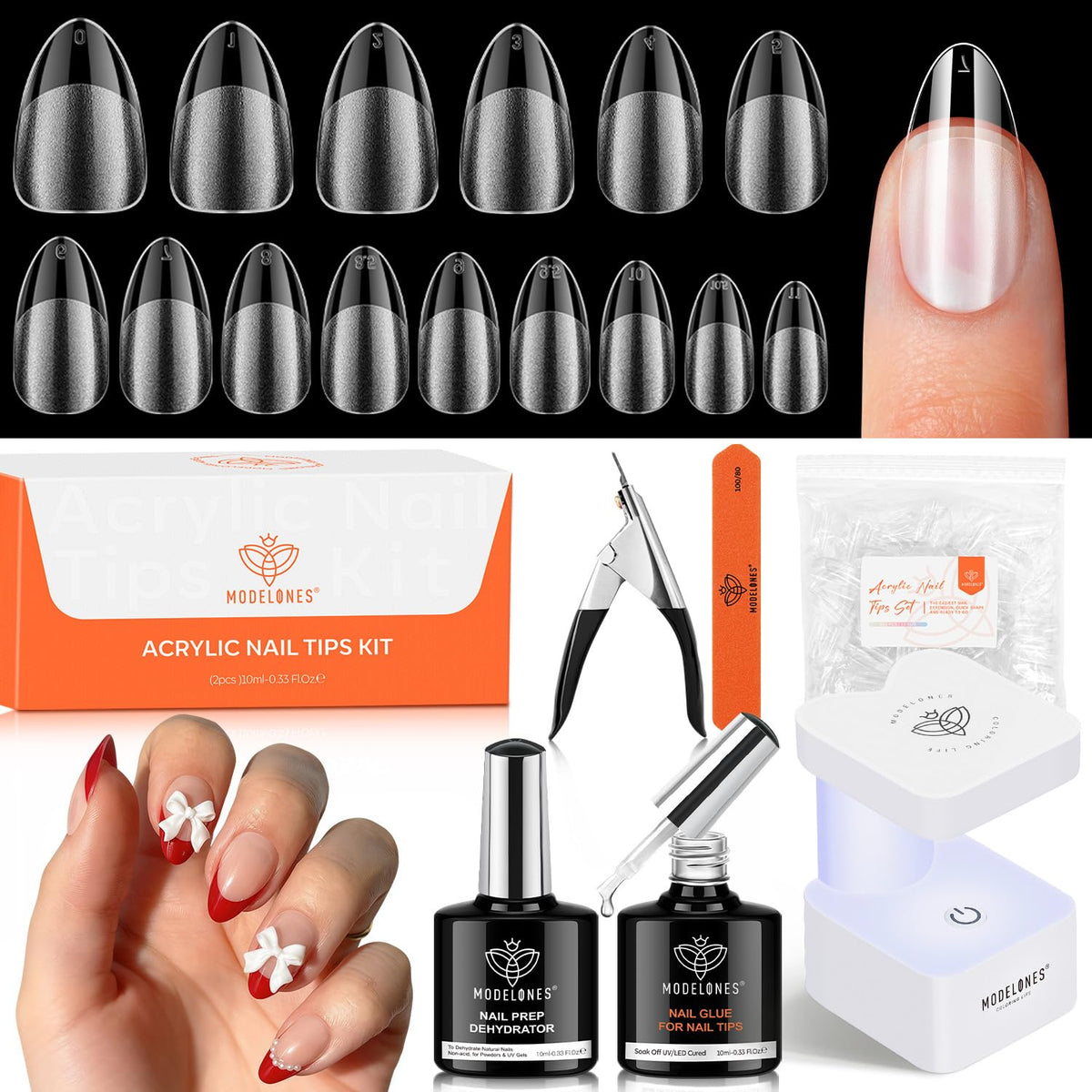 modelones front packaging showing full kit contents and benefits