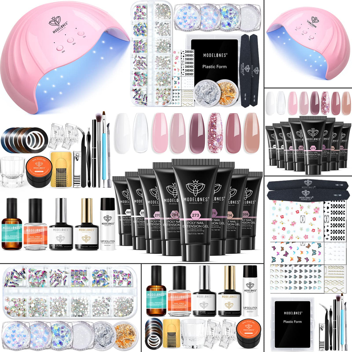 Modelones front packaging showing full kit and contents for convenient gifting