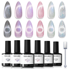 modelones front packaging showing six gel bottles and magnet for easy gifting
