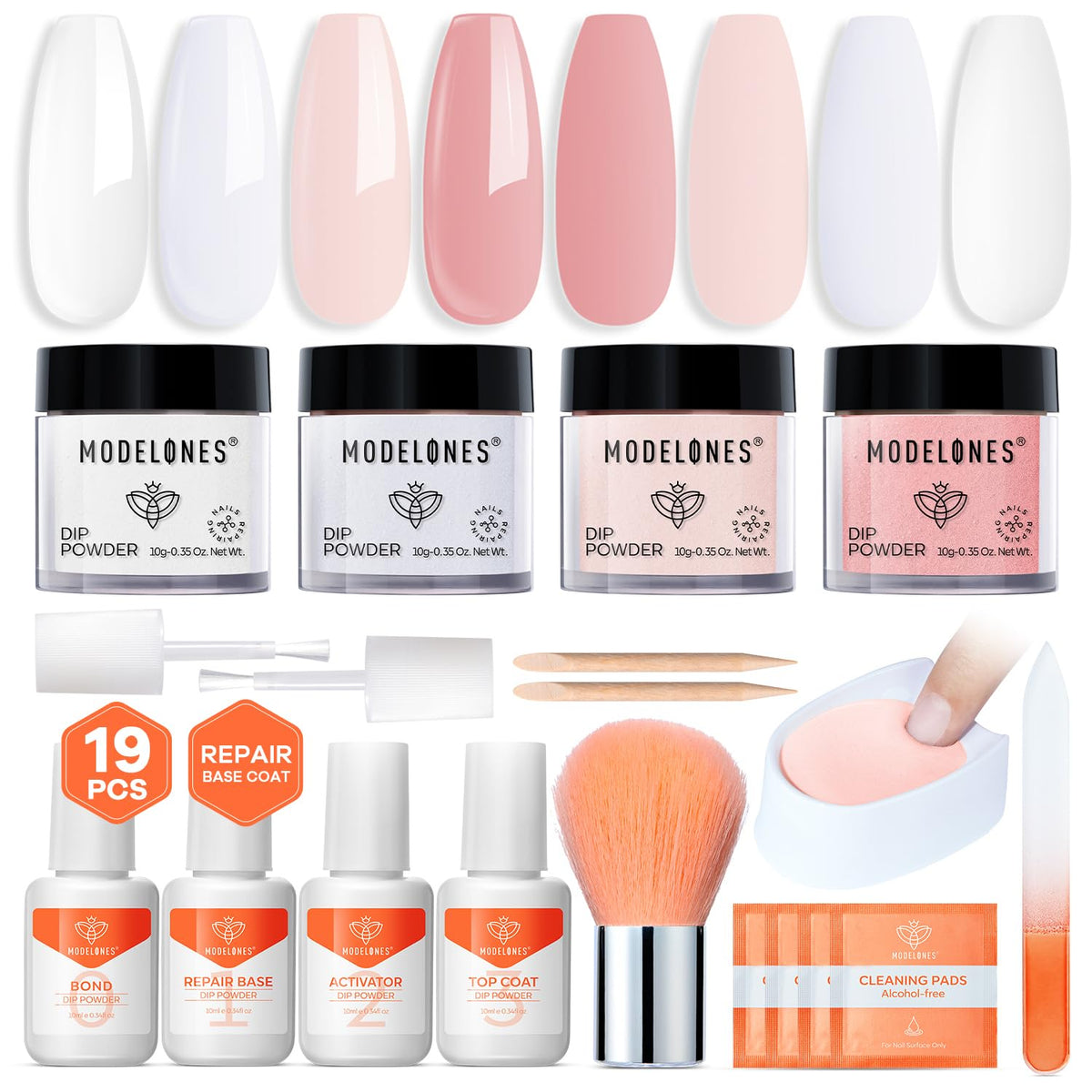 modelones front packaging showing full kit and branding, clear organization benefit