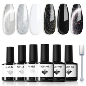 modelones front packaging showing six bottles and magnet, clear kit benefits