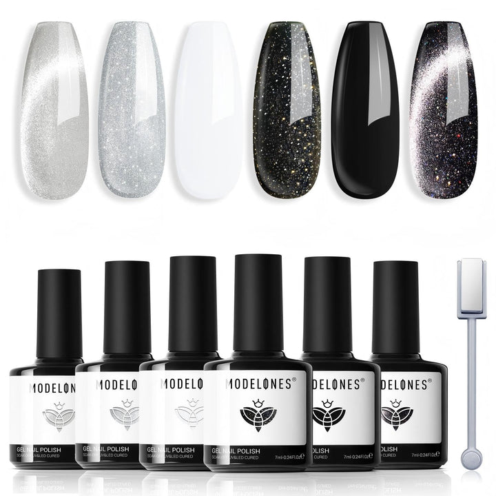 modelones front packaging showing six bottles and magnet, clear kit benefits