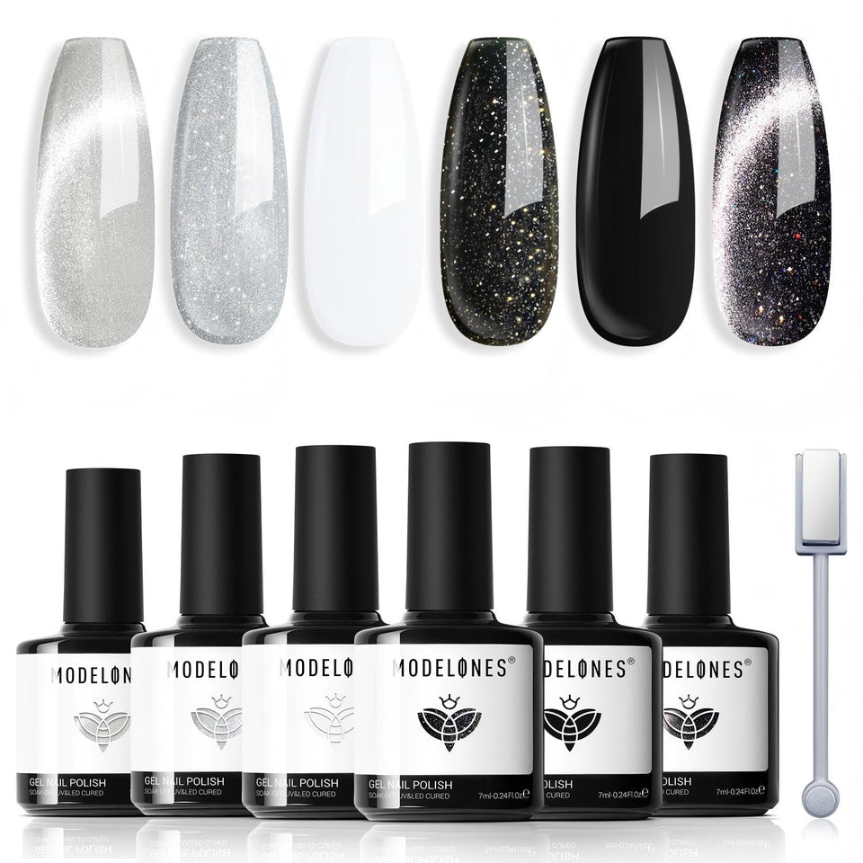modelones front packaging showing six bottles and magnet, clear kit benefits