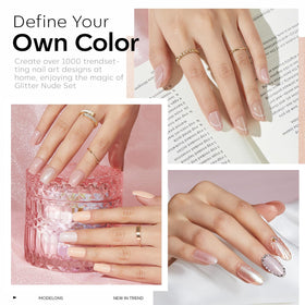 modelones glitter accent swatch highlighting subtle sparkle and shine
