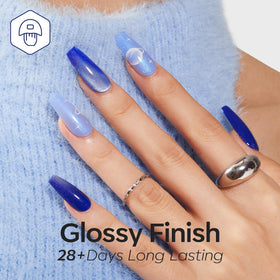 modelones glitter detail sparkle on nails adding eye-catching shimmer