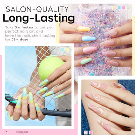 modelones glitter shade detail highlighting sparkle for accent nails