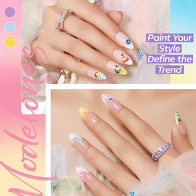 modelones glitter topcoat bottle highlighting sparkly finish option
