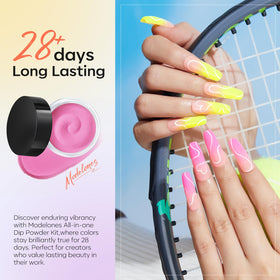 modelones glossy nails in use demonstrating salon-like shine without lamp