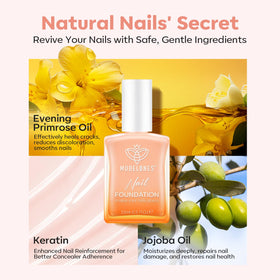 modelones polish applied during a home manicure showing easy, quick application benefit