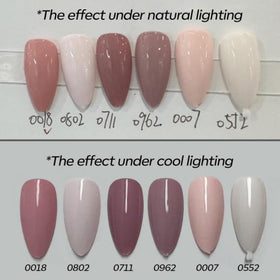 modelones in use led curing showing cured glossy nails under lamp for long-wear benefit